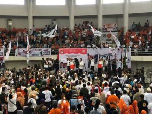 Kampanye di Kabupaten Bogor, Capres Anies Baswedan Simulasi Coblos Surat Suara