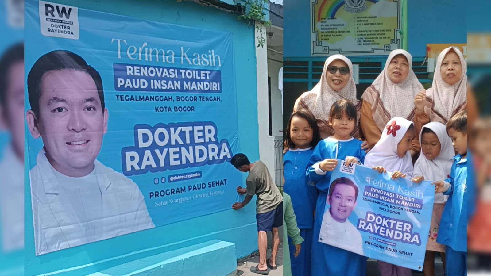 Dokter Rayendra Renovasi Toilet, Kenalkan Program PAUD Sehat